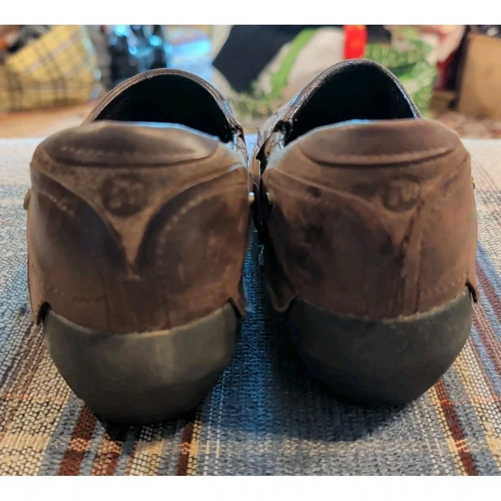Merrell Luxe Espresso Womens Slip On Clog Size 7 Brown Leather Shoes